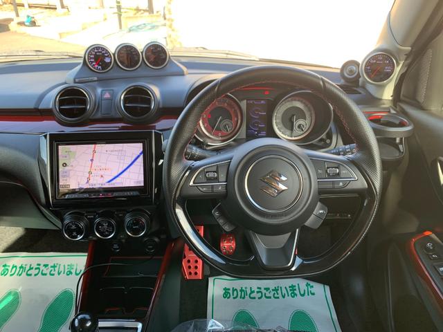 スイフトスポーツ ベースグレード モンスターK200タービン/ECU/PFX400インテーク/GTウイング☆HKS車高調/マフラー☆RAYSボルク17AW☆LEDテール☆純正エアロ☆アイライン☆追加4メーター☆ナビTV全周囲カメラ(39枚目)