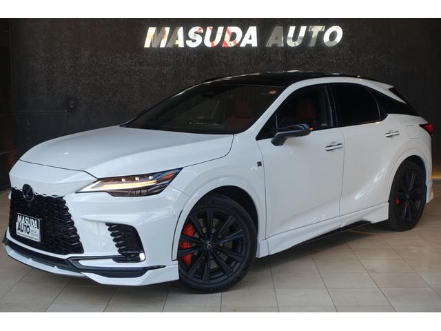 ＲＸ ＲＸ５００ｈ　Ｆスポーツパフォーマンス　マクレビ　パノラマＲ　ＴＲＤエアロ＆マフラー　オレンジキャリパー　置くだけ充電　デジタルＭ　パノラミックＭ　ＡＣ１００Ｖ１５００Ｗ　ステリングＨ　２列目エアーシート＆オート格納　Ｐバックドア　ＥＴＣ（2枚目）