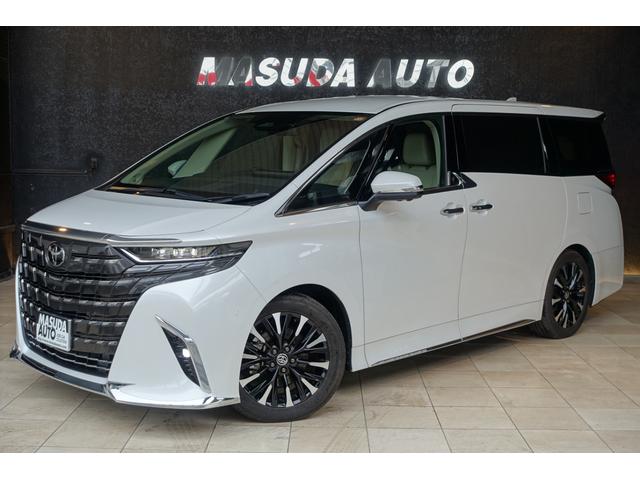 アルファードハイブリッド エグゼクティブラウンジ　リアシートエンターテイメント＆ＪＢＬサウンド　トヨタチームメイト　ベージュ革　ＯＰＤＶＤデッキ　ＯＰユニバーサルステップ　ＯＰ寒冷地仕様＆バックフォグランプ　ＯＰ１９ＡＷ　ＯＰガーニッシュ（2枚目）