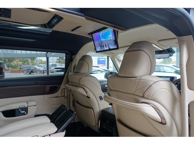 アルファードハイブリッド エグゼクティブラウンジ　リアシートエンターテイメント＆ＪＢＬサウンド　トヨタチームメイト　ベージュ革　ＯＰＤＶＤデッキ　ＯＰユニバーサルステップ　ＯＰ寒冷地仕様＆バックフォグランプ　ＯＰ１９ＡＷ　ＯＰガーニッシュ（45枚目）