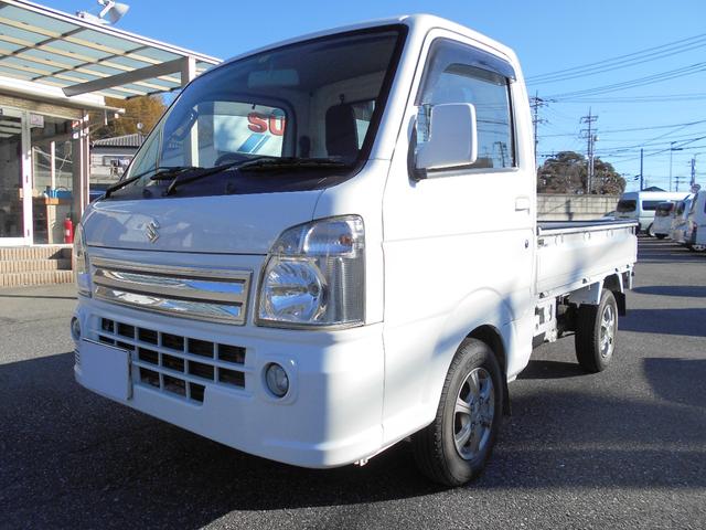 スズキ キャリイトラックｋｘ ４ｗｄ ３速オートマ 排気量６６０ｃｃ 走行距離２万キロ ２０１４年登録 キーレス 記録簿 禁煙車 ｃｄ ワンオーナー ２ドア ゴムマットの中古車 車体価格79 8万円 14 平成26 年式 走行2 1万キロ 車体色ホワイト 千葉県千葉市中央区宮崎町
