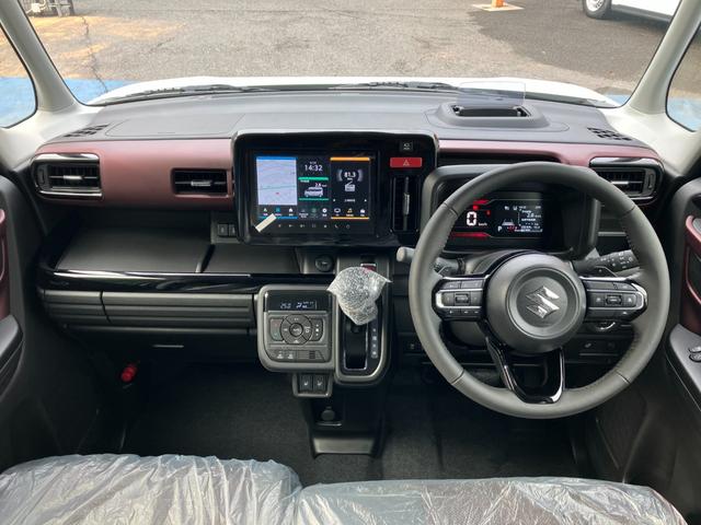 スペーシアカスタム ハイブリッドXSターボ 走行距離4キロ/届け出済み未使用車/全方位モニター付メモリーナビゲーション/スマートキー(7枚目)