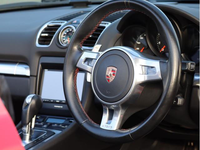 ボクスター ボクスター　スポクロ　スポステ　黒革　スポーツシャシー　ＰＤＬＳ　電格ミラー　２３年製ヨコハマタイヤ　純正ナビ　ＴＶ　Ｂカメラ　ＥＴＣ２．０　タイヤ空気圧モニタリング　アルミニウムルックロールオーバーバー（17枚目）