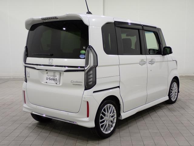 N-BOXカスタム Lターボ 地デジチューナー 衝突軽減ブレーキサポート LEDヘッドライ 1オーナー 禁煙 アイドリングS ターボエンジン PS カーテンエアバック シートヒータ エアバック USB AAC ABS(2枚目)