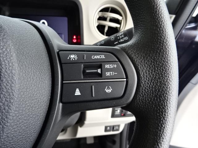 Ｎ－ＢＯＸ ベースグレード　当社デモカー　ＨｏｎｄａＳＥＮＳＩＮＧ　ドラレコ　メモリーナビ　リアカメラ　両側電動スライドドア　ＥＴＣ　パーキングセンサー　シートヒーター　衝突軽減システム　スマートキ－　禁煙　カーテンエアバック（7枚目）