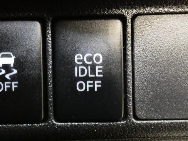 エコアイドルのスイッチはアイドリングストップ機能のＯＮ，ＯＦＦ切替スイッチです。信号待ち等で停車時に一時的にエンジンを止めます、燃費向上に貢献しています。