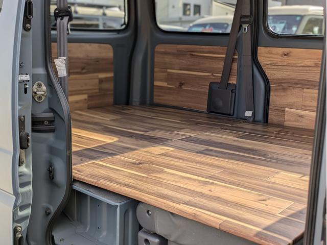 エブリイ PA 軽バンカスタム 軽ワンボックス 軽バンライフ バンライフ フルフラットフロア 4WD 軽キャン アウトドアカスタム 車中泊 ウッド調内装(35枚目)