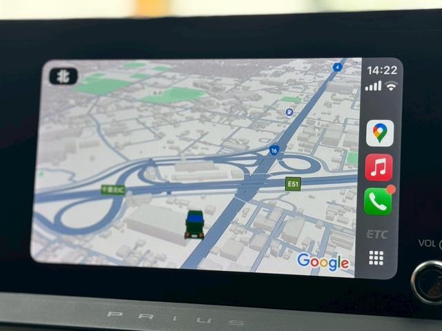 プリウス Z モデリスタエアロ パノラミックビューモニター シートヒーター バックカメラ ブラインドスポットモニター TV ETC アップルカープレイ クリアランスソナー PCS PKSB AC100V(12枚目)