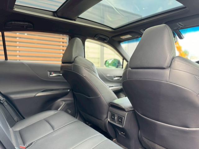 ハリアーハイブリッド Z レザーパッケージ モデリスタエアロ 調光パノラマルーフ デジタルインナーミラー 革シート シートH&V JBL HUD パワーシート 19インチAW LEDヘッドライト&フォグ アップルカープレイ ETC(43枚目)