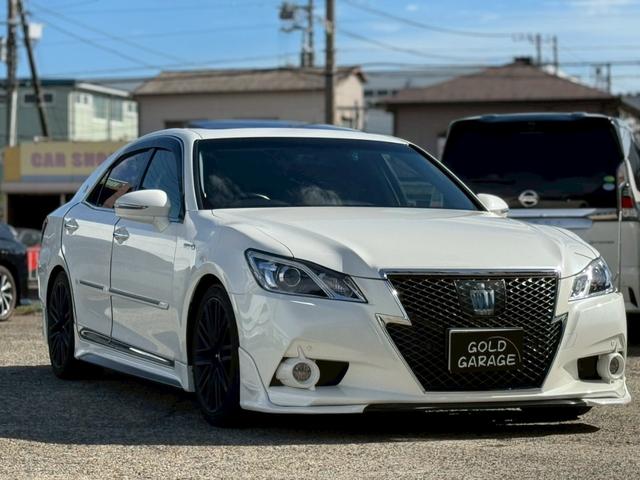 クラウンハイブリッド アスリートS サンルーフ 前席パワーシート シートヒーター 純正ナビ 純正18インチAW クルーズコントロール バックカメラ ドライブレコーダー クリアランスソナー ビルトインETC HIDヘッドライト&フォグ(7枚目)