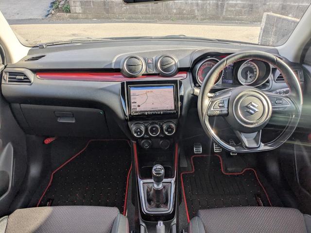 スイフトスポーツ ベースグレード 6速MT・衝突被害軽減ブレーキ・障害物ソナー・ナビ・フルセグ・DVD・Bluetooth・LEDヘッドライト・純正アルミホイール(25枚目)