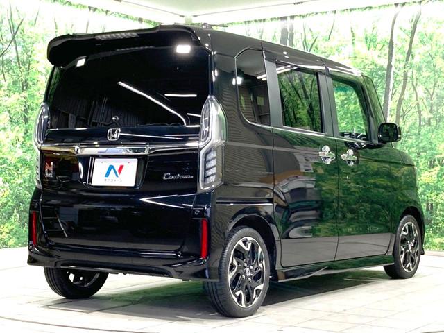 Ｎ－ＢＯＸカスタム Ｇ・Ｌターボホンダセンシング　禁煙車　純正ＳＤナビ　フリップダウンモニター　両側パワスラ　衝突軽減　アダプティブクルーズコントロール　ＬＥＤヘッドライト　オートライト　オートエアコン　ハーフレザー　ＥＴＣ　バックカメラ（18枚目）