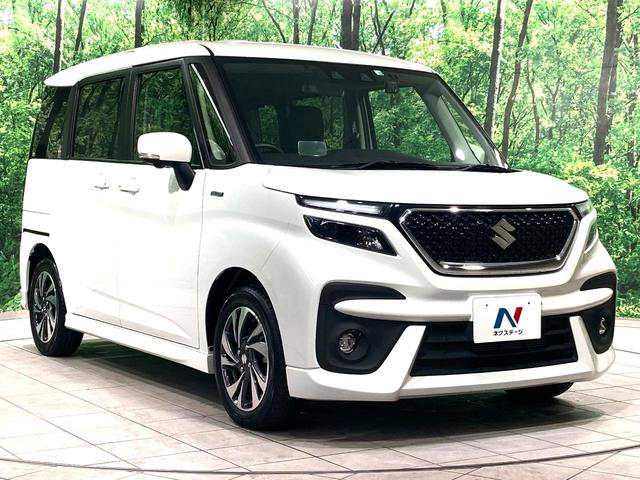 ソリオバンディット ハイブリッドＭＶ　メーカー９型ナビ　全周囲カメラ　両側電動スライドドア　衝突軽減　レーダークルーズコントロール　前席シートヒーター　ＥＴＣ　ＨＵＤ　ＬＥＤヘッドライト＆フォグライト　スマートキー　革巻きステアリング（16枚目）