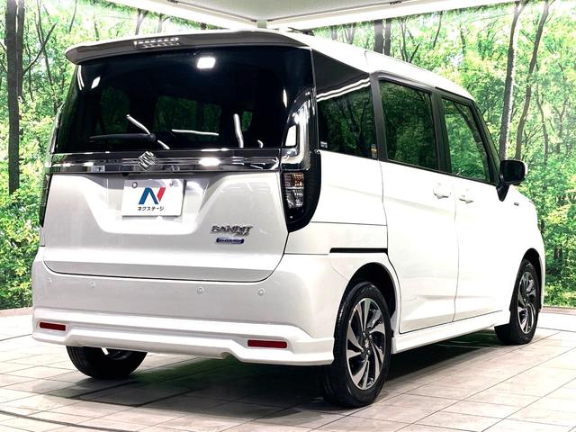 ソリオバンディット ハイブリッドＭＶ　メーカー９型ナビ　全周囲カメラ　両側電動スライドドア　衝突軽減　レーダークルーズコントロール　前席シートヒーター　ＥＴＣ　ＨＵＤ　ＬＥＤヘッドライト＆フォグライト　スマートキー　革巻きステアリング（17枚目）