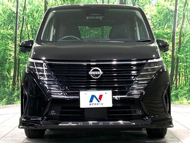 セレナ e-パワー ルキシオン 純正エアロ 純正12.3型ディスプレイ 両側電動ドア 全周囲カメラ プロパイロット 禁煙車 レザーシート コーナーセンサー スマートキー LEDヘッド ETC 純正16インチアルミ オートライト(14枚目)