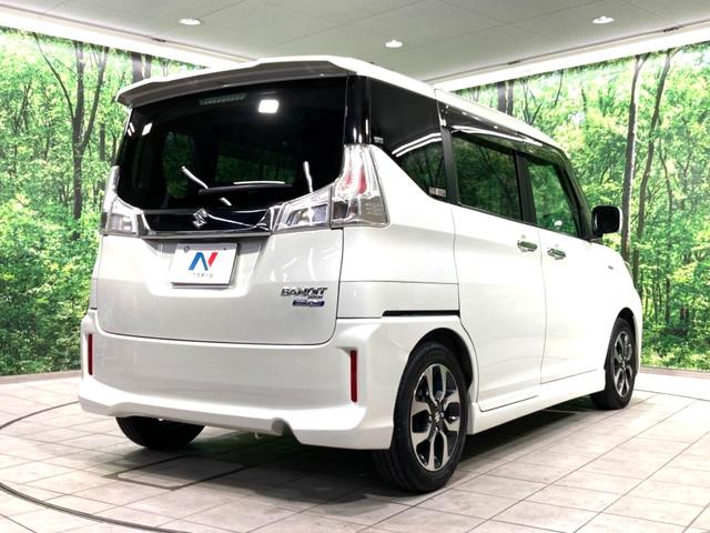 ソリオバンディット Ｆリミテッド　禁煙車　両側電動ドア　衝突被害軽減システム　純正８型ナビ　ＬＥＤヘッドスマートキー　クルコン　純正１５インチアルミ　車線逸脱警報　オートライト　シートヒーター　Ｂｌｕｅｔｏｏｔｈ　ＣＤ　ＤＶＤ再生（18枚目）