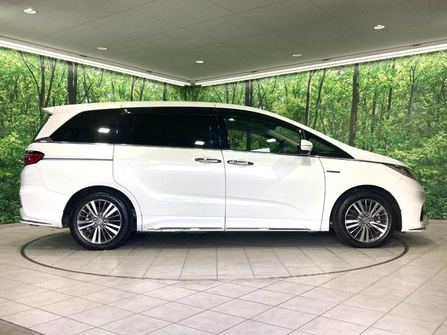 オデッセイハイブリッド ハイブリッドアブソルート・ホンダセンシング 禁煙車 メーカーナビ 両側電動ドア 衝突被害軽減システム 後席モニター 全周囲カメラ 100V電源 レーダークルーズ ハーフレザーシート パワーシート ドラレコ コーナーセンサー LEDヘッド(23枚目)