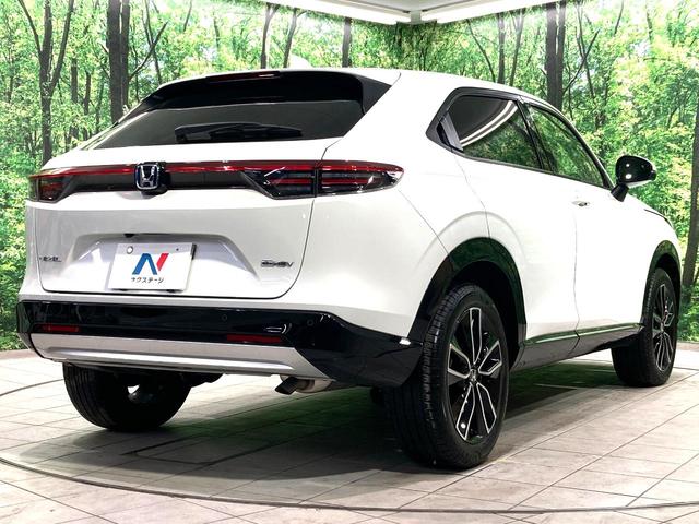 ヴェゼル e:HEV Z 純正9型ディスプレイ 全周囲カメラ 衝突軽減 BSM 禁煙車 ハーフレザーシート シートヒーター コーナーセンサー スマートキー LEDヘッド ETC2.0 純正18インチアルミ 電動リアゲート(17枚目)