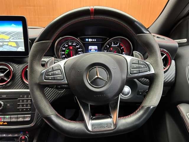 Ａクラス Ａ４５　ＡＭＧ　４マチック　ＡＭＧアドバンストＰＫＧ　ＡＭＧドライバーズＰＫＧ　パノラマＳＲ　ｈａｒｍａｎｋａｒｄｏｎサウンド　黒革　ＡＣＣ　ナビ　ＴＶ　Ｂカメラ　Ｂｌｕｅｔｏｏｔｈ接続　シートＨ　パーキングパイロット　ハイビー（12枚目）