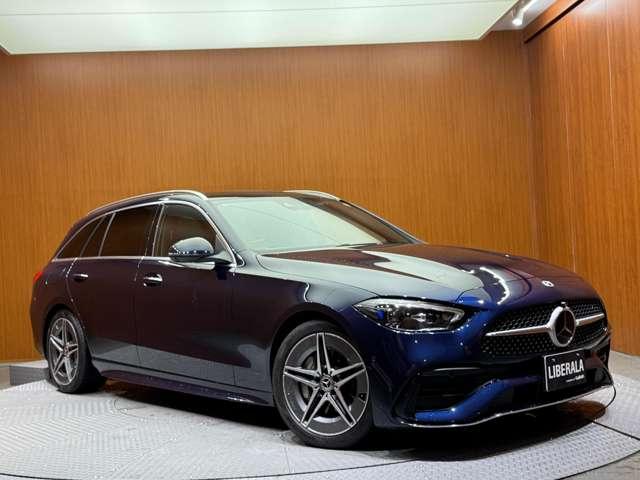 Ｃクラスステーションワゴン Ｃ２２０ｄ　ワゴンアバンギャルド　ＡＭＧライン　パノラマＳＲ　ベーシックＰＫＧ　１オーナー　ＨＵＤ　ナビ　３６０°カメラ　ＡＣＣ　ＢＳＭ　ハーフレザーシート　シートヒーター　パワーシート　パーキングアシスト　ＬＥＤヘッドライト　オートライト（57枚目）