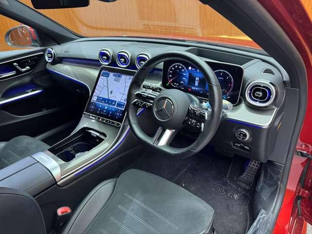 Ｃクラスステーションワゴン Ｃ２２０ｄ　ワゴンアバンギャルド　ＡＭＧライン　パノラマＳＲ　ベーシックＰＫＧ　１オーナー　ＨＵＤ　純正ナビ　３６０°カメラ　ＡＣＣ　ＢＳＭ　半革　シートヒーター　パワーシート　ＬＥＤヘッドライト　ハイビームアシスト　電動リアゲート　ＥＴＣ（5枚目）