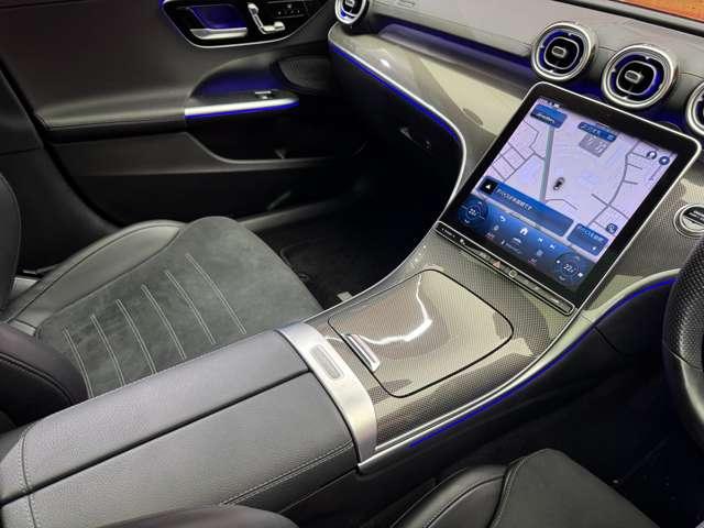 Ｃクラスステーションワゴン Ｃ２２０ｄ　ワゴンアバンギャルド　ＡＭＧライン　パノラマＳＲ　ベーシックＰＫＧ　１オーナー　ＨＵＤ　純正ナビ　３６０°カメラ　ＡＣＣ　ＢＳＭ　半革　シートヒーター　パワーシート　ＬＥＤヘッドライト　ハイビームアシスト　電動リアゲート　ＥＴＣ（14枚目）