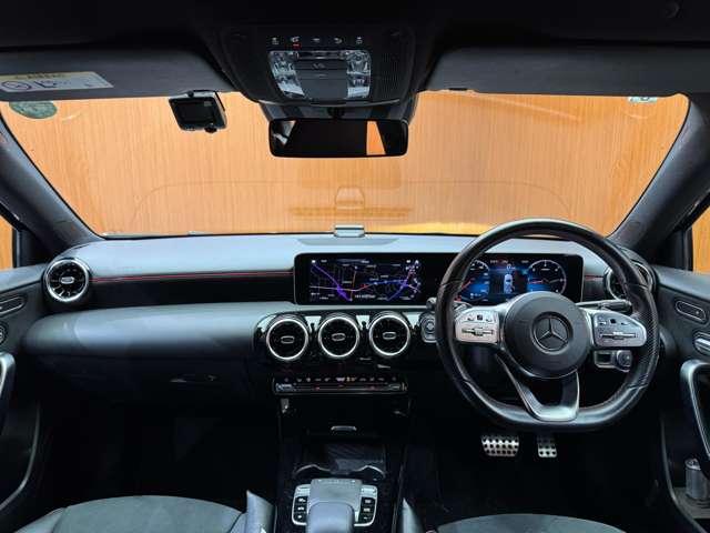 Ａクラス Ａ２００ｄ　ＡＭＧライン　ＡＣＣ　半革　ナビ　ＴＶ　Ｂカメラ　Ｂｌｕｅｔｏｏｔｈ接続　電動シート　シートＨ　ＬＥＤヘッドライト　ハイビームアシスト　アクティブパーキングアシスト　衝突軽減Ｂ　ＢＳＭ　ＬＫＡ　ドラレコ　ＥＴＣ（4枚目）