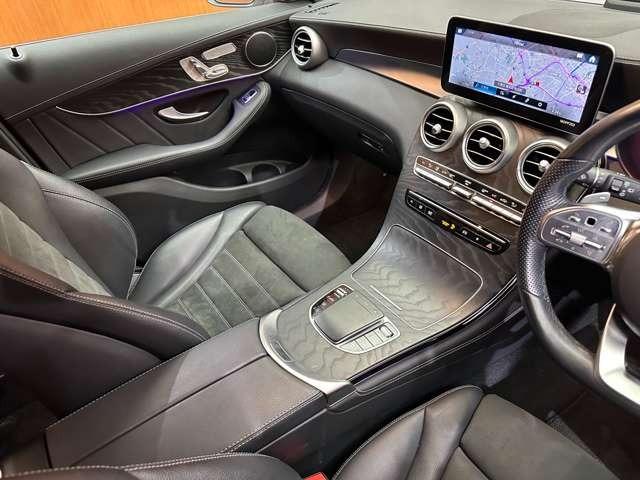 ＧＬＣ ＧＬＣ２２０ｄ　４マチック　ＡＭＧライン　純正ナビ　３６０°カメラ　ＡＣＣ　ハーフレザーシート　シートヒーター　パワーシート　ＬＥＤヘッドライト　ハイビームアシスト　アンビエントライト　電動リアゲート　ドライブレコーダー　純正１９インチＡＷ（13枚目）