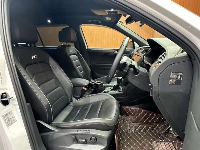 ティグアン TDI 4モーション Rライン パノラマSR 純正ナビ 360°カメラ ACC バーチャルCP 黒革 シートヒーター パワーシート LEDヘッドライト ハイビームアシスト パーキングアシスト 電動リアゲート 純正20インチAW(6枚目)