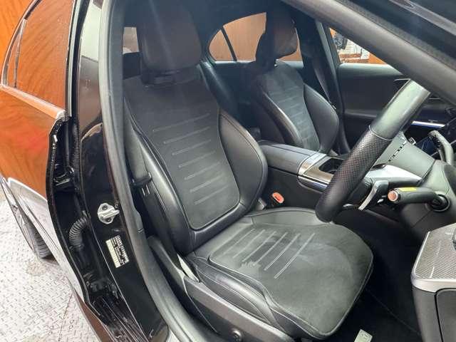 Cクラス C220dアバンギャルド AMGライン リアアクスルステアリング ベーシックPKG 純正ナビ 360°カメラ ハーフレザーシート パワーシート シートヒーター パワートランク キーレスゴー C43用19インチAW ワイヤレスチャージング(6枚目)