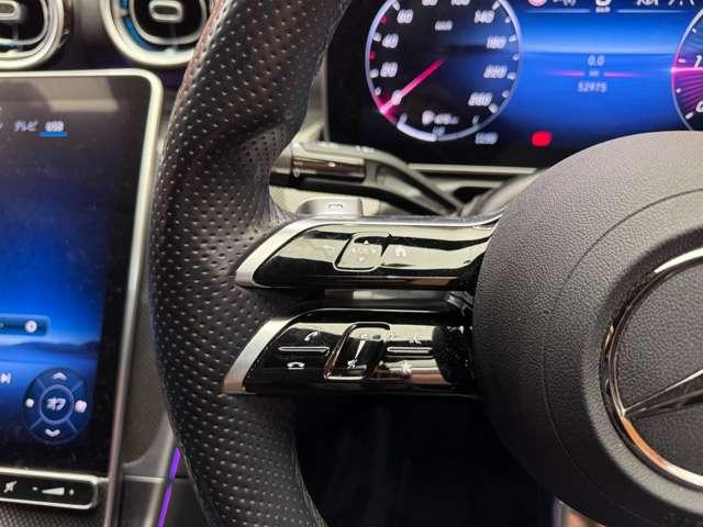 Cクラス C220dアバンギャルド AMGライン リアアクスルステアリング ベーシックPKG 純正ナビ 360°カメラ ハーフレザーシート パワーシート シートヒーター パワートランク キーレスゴー C43用19インチAW ワイヤレスチャージング(22枚目)