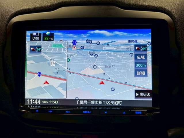 ジープ・レネゲード ロンジチュード　ビーツオーディオ　クルーズコントロール　レーンキープアシスト　ＫＥＮＷＯＯＤナビ　フルセグＴＶ　バックカメラ　Ｂｌｕｅｔｏｏｔｈ　純正アルミホイール　ＥＴＣ（9枚目）