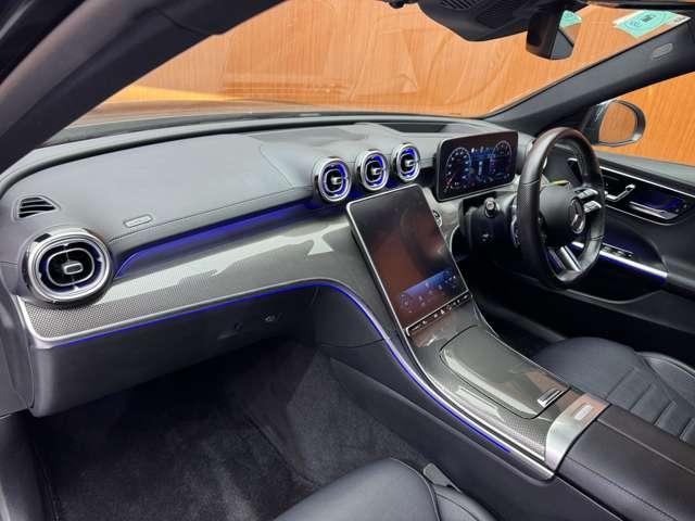 Cクラス C200アバンギャルド AMGライン パノラマSR レザーエクスクルーシブPKG ベーシックPKG リアアクスルステアリング 黒革 ACC HUD ARナビ TV 360°Bluetooth接続 シートヒーター アクティブパーキング(42枚目)