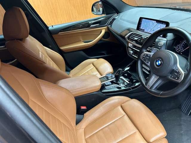 Ｘ３ ｘＤｒｉｖｅ　２０ｄ　Ｍスポーツハイラインパッケージ　ハイラインＰＫＧ　茶革シート　ＨＵＤ　ＡＣＣ　ナビ　ＴＶ　３６０°　Ｂｌｕｅｔｏｏｔｈ接続　電動リアゲート　電動シート　シートＨ　コンフォートアクセス　衝突軽減Ｂ　ＢＳＭ　ＬＫＡ　ドラレコ　ＥＴＣ（5枚目）
