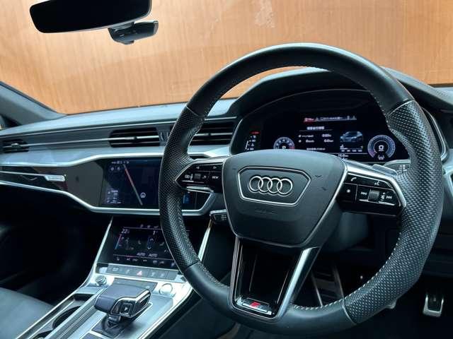 Ａ７スポーツバック ５５ＴＦＳＩクワトロ　Ｓライン　ＡＣＣ　黒革シート　ＯＰ２１インチＡＷ　マトリクスＬＥＤヘッドライト　バーチャルコックピット　純正ナビ　３６０°カメラ　アダプティブドライビングアシスト　レーンアシスト　サイドアシスト　ドラレコ（19枚目）