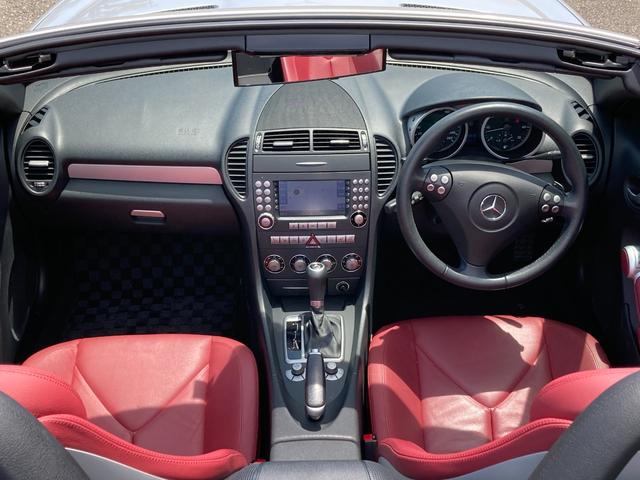 ＳＬＫ ＳＬＫ３５０　赤革シート　シートヒーター　　パワーシート　ネックウォーマー　ＣＤ　ＡＭ／ＦＭ　電動オープン　純正１７インチアルミホイール（17枚目）