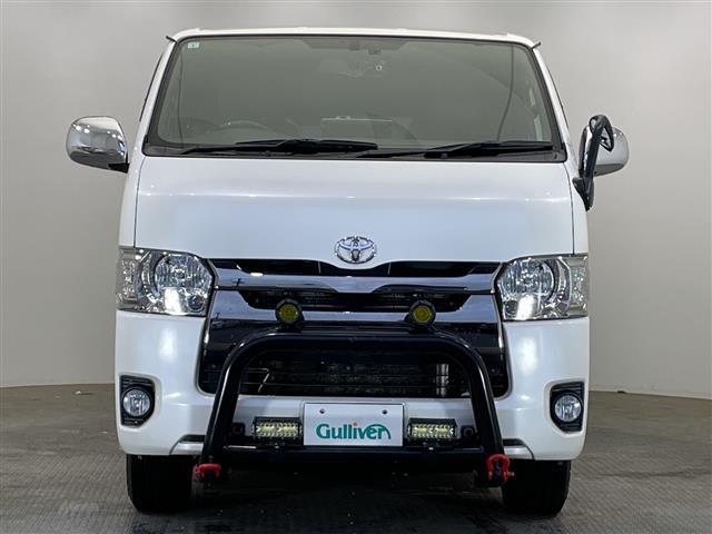 レジアスエースバン スーパーＧＬ　ダークプライムＩＩ　アルパイン製ナビ　ＣＤ　ＤＶＤ　Ｂｌｕｅｔｏｏｔｈ　フルセグＴＶ　バックカメラ　グリルガード　ホワイトレタータイヤ　ハイエース用増設電源ユニット　エンジンスターター　ＴＲＤマッドガード　ＥＴＣ（30枚目）