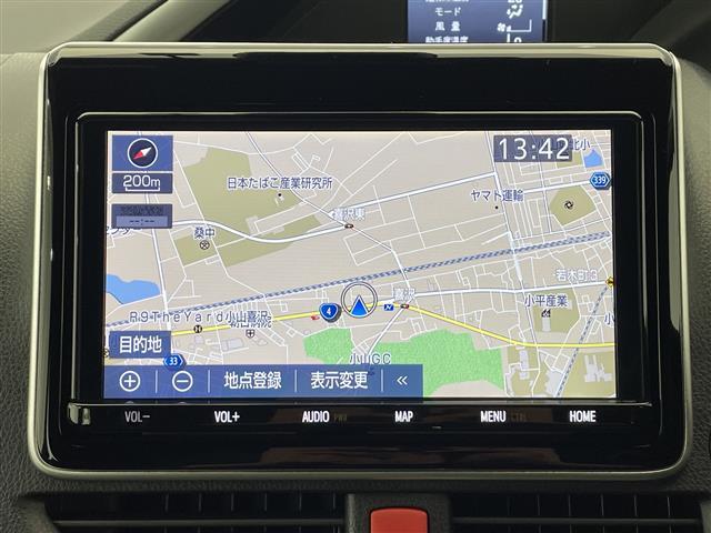 ヴォクシー ZS 煌III 純正SDナビ CD DVD Bluetooth フルセグTV バックカメラ トヨタセーフティセンス 前後コーナーセンサー ビルトインETC 前方ドライブレコーダー 両側パワースライドドア(2枚目)