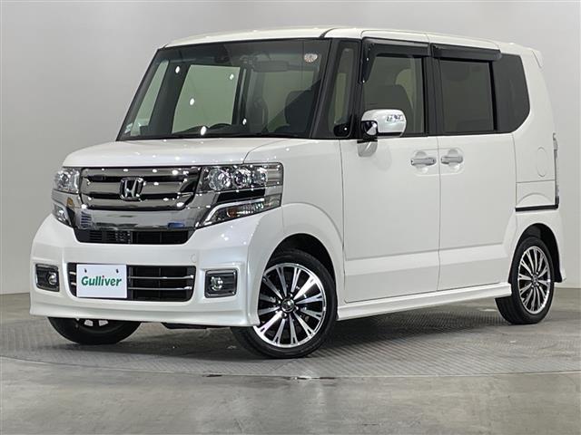 Ｎ－ＢＯＸカスタム ２トーンカラースタイル　ＧターボＳＳパッケージ　禁煙車　純正ナビ　フルセグＴＶ　Ｂｌｕｅｔｏｏｔｈ　ＣＤ　ＤＶＤ　バックカメラ　ＥＴＣ　シートヒーター　　両側パワースライドドア　ハーフレザーシート　パドルシフト　スマートキー　純正フロアマット（33枚目）
