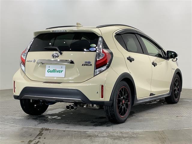 アクア クロスオーバー 純正ナビ フルセグTV Bluetooth バックカメラ コーナーセンサー ビルトインETC2.0 前方ドラレコ ハーフレザーシート シートヒーター ルーフレール オートライト 純正フロアマット(33枚目)