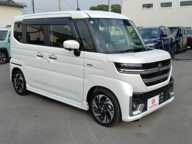 スペーシアカスタム ハイブリッドＸＳ　１２ヵ月走行距離無制限ＣＡＲＴＥＮＤＥＲ保証　全方位モニター付メモリーナビゲーション，スズキコネクト対応通信機装着車　デュアルセンサーブレーキサポートＩＩ　両側パワースライドドア　ＥＴＣ（9枚目）