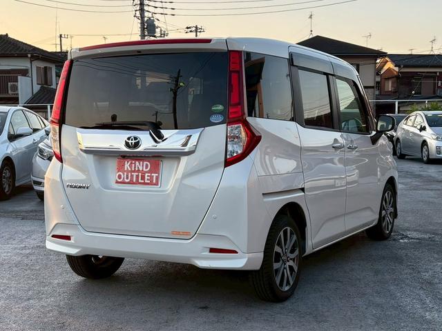 ルーミー カスタムG-T 修復歴なし ターボ ナビ フルセグ Bluetooth 衝突軽減ブレーキ 全周囲カメラ バックカメラ 後席モニター 両側パワースライドドア クルーズコントロール プッシュスタート シートヒーター(10枚目)