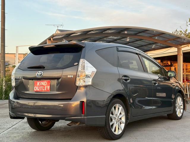 プリウスアルファ Ｓツーリングセレクション　修復歴なし　純正ナビ　フルセグ　Ｂｌｕｅｔｏｏｔｈ　バックカメラ　ＬＥＤヘッドライト　ＥＴＣ　スマートキー　プッシュスタート　オートエアコン　ドアバイザー　プライバシーガラス　スペアキー　整備保証付（10枚目）