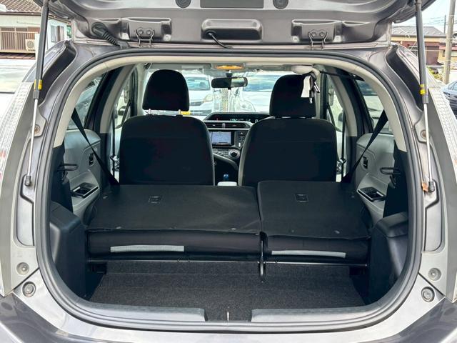 アクア Ｓ　修復歴なし　ワンオーナー　ナビ　フルセグ　Ｂｌｕｅｔｏｏｔｈ　バックカメラ　スマートキー　プッシュスタート　オートエアコン　ドアバイザー　プライバシーガラス　ウインカーミラー　アイドリングストップ（22枚目）