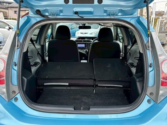 アクア S 修復歴なし ナビ スマートキー プッシュスタート スマートキー プッシュスタート ETC アイドリングストップ オートエアコン プライバシーガラス ウインカーミラー 整備保証付(22枚目)