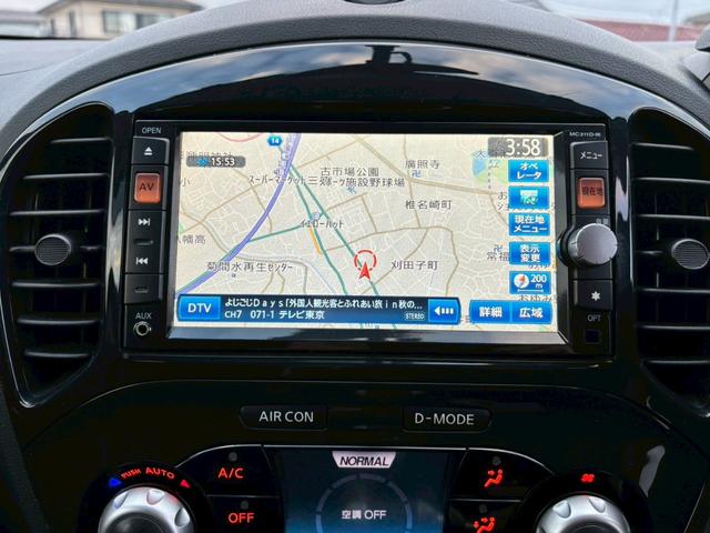 ジューク １５ＲＸ　タイプＶ　修復歴なし　純正ナビ　フルセグ　Ｂｌｕｅｔｏｏｔｈ　スマートキー　プッシュスタート　ＥＴＣ　オートエアコン　ドアバイザー　プライバシーガラス　１７インチアルミ　電動格納ミラー　オートライト　整備保証付（24枚目）