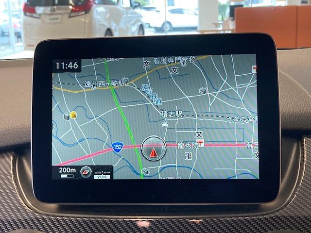 スポーツ メーカーナビ 地デジTV DVD再生 Bluetooth クルコン パドルシフト バックカメラ ステアリングリモコン ETC パーキングアシストパークトロニック ハーフレザーシート D席パワーシーター(6枚目)