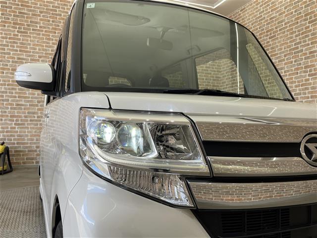 タント カスタムＸ　４ＷＤ　左側パワースライドドア　アイドリングストップ　ＫＥＮＷＯＯＤナビ　バックカメラ　フルセグＴＶ　オートエアコン　ロールサンシェード　オートライト　ＬＥＤヘッドライト　純正１４インチアルミホイール（32枚目）