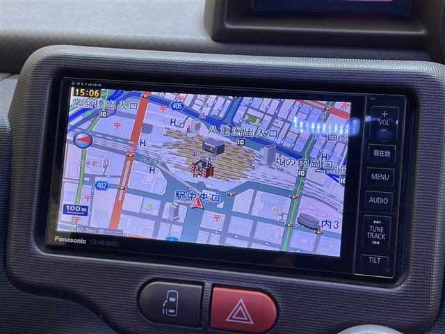 スペイド Ｆ　４ＷＤ　左側パワースライドドア　横滑り防止装置　社外ナビ　フルセグＴＶ　ドライブレコーダー　ＥＴＣ　ヘッドライトレベライザー　エンジンスターター　ＨＩＤヘッドランプ　純正フロアマット（7枚目）