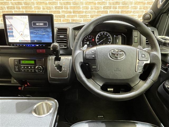 ハイエースバン スーパーGL ダークプライムII フルタイム4WD 両側パワースライドドア スライドフロア クスコスタビバー KYBショックアブソーバー BRIDE製シート パノラミックビューモニター クルーズコントロール クリアランスソナー(16枚目)